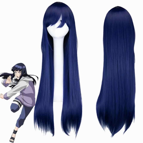 Peluca Cosplay Hinata Hyuga Naruto Shippuden Anime