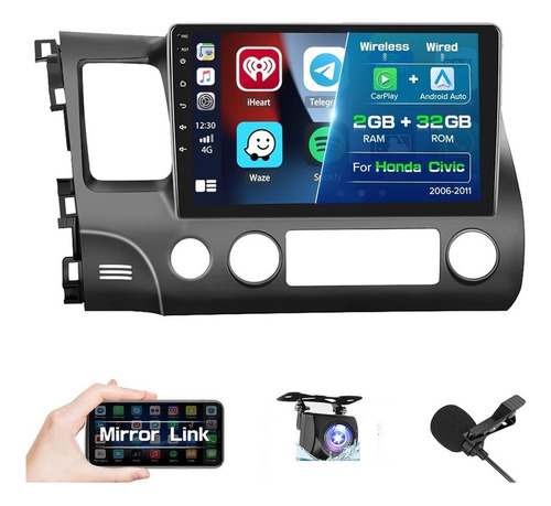 Estereo Honda Civic 2006-2011 Android Carplay Gps 2+32g