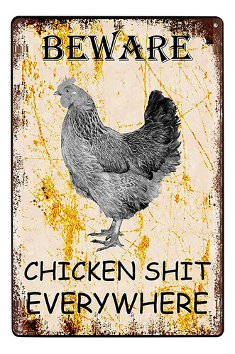 Beware Chicken Everywhere, Café Y Bar De Estilo Vintage De M