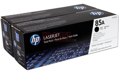 Dual Pack Cartucho De Toner Hp Original 85a Negro Ce285ad 