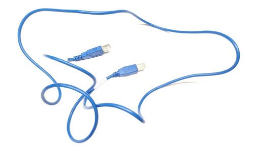 Usado Cable Usb Azul Tipo A A Tipo B 1.5 Mts