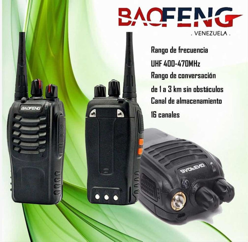 Radio Portatil Trasmisor Baofeng Caracas Con Manos Libres