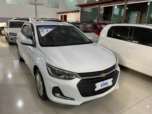 Onix 1.0 Turbo Premier 2020/2021 Branca Automático Completo