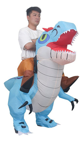 Traje De Cosplay Inflable De Dinosaurio Para Mujer Y Niños P