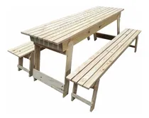 Comprar Juego Mesa Quincho Y Bancos Plegables De 2,00 Mts