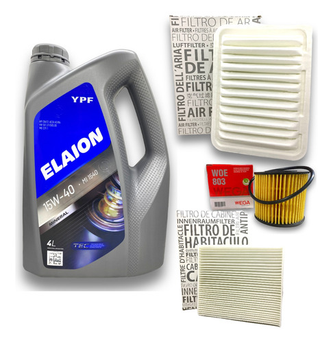 Kit Service 3 Filtros + Elaion F10 Corolla 1.8 2012 A 2023