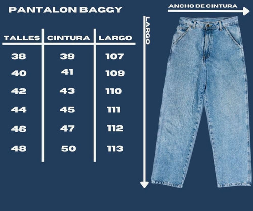Jean Recto Baggy Hombre