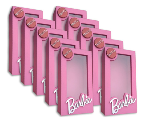 Cajas Souvenir Barbie Pintadas X 10u