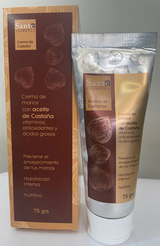 Crema De Castañas Para Manos 75g Antienvejecimiento 