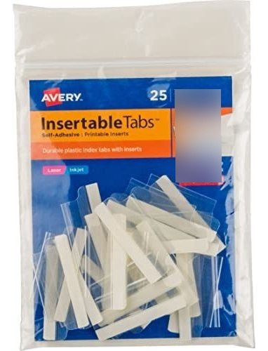 Avery Índice De Aquí, Con Inserciones Para Imprimir, De 1,5 