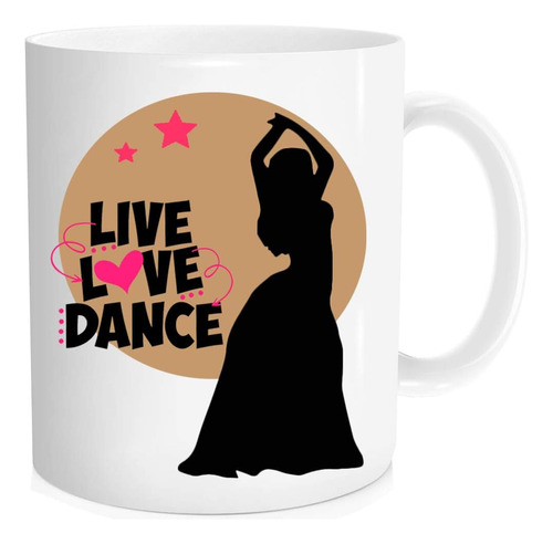 Taza De Café Divertida, Taza De Baile De Amor En Vivo, Tazas