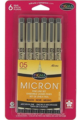 Sakura Pigma, Juego De Pluma De Tinta Micron En Blíster