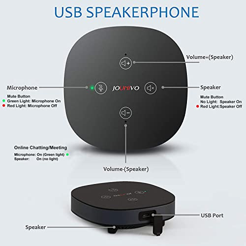 Micrófono Omnidireccional Para Conferencias Jounivo Usb