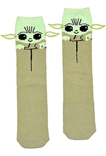 Calcetines Hyp Star Wars Para Hombre, Modelo Yoda Soft Fuzzy