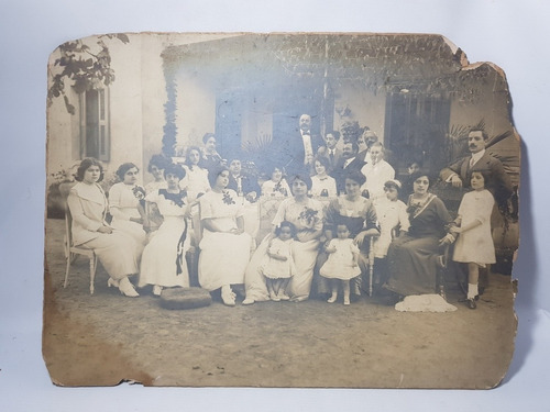 Antigua Foto Familia 1900 Gran Tamaño Mag 57424