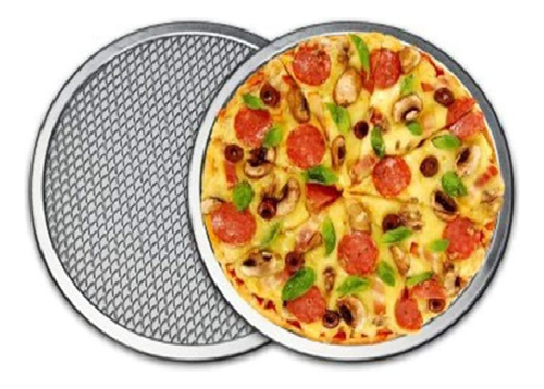 Malla Para Hornear Pizza Rejilla Charola Aluminio 30cm 12 In