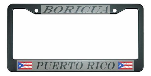 Boricua Puerto Rico Marco De Placa De Matrícula Cubier...
