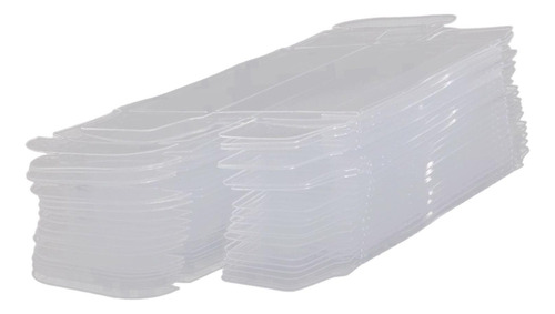 50 Uds 1/64 Protector Cajas Transparentes De Pvc Vitrina