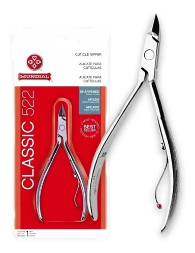 Alicate De Cuticula Profissional 522 Classic Afiado Mundial