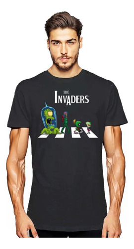 Polera The Invaders Aliens Invasion Extraterrestre  Hombre