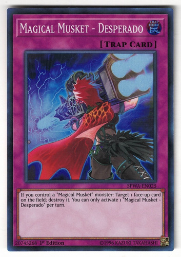 Yugioh Magical Musket Desperado Super 1st Spwa-en025