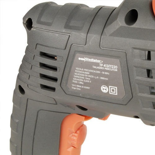 Imagen 3 de 5 de Taladro Percutor 13mm Gladiator 650w Tp 413/7/220