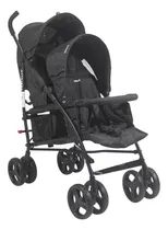 Comprar Coche Para Hermanos Duo Fratello Infanti Color Negro con gris Chasis Gris