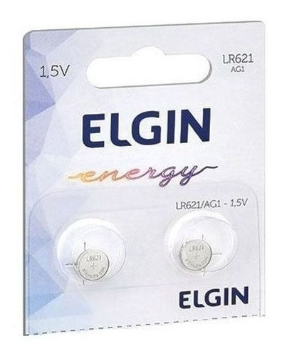 50pcs Bateria Pilha Elgin Lr621 Ag1 1.5v Alcalina Original 