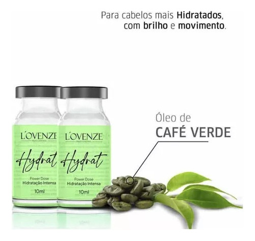 10 Unids. Ampolas Hydrat- Hidratação Intensa Lovenze 10ml