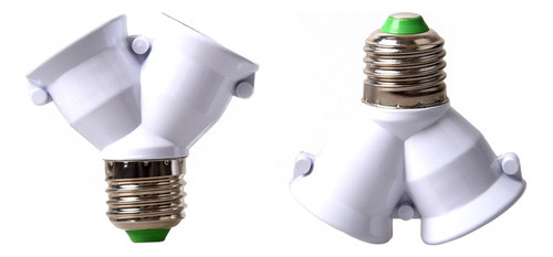 2 Adaptadores E27 E27 A Convertidor De Bayoneta De Doble Vis
