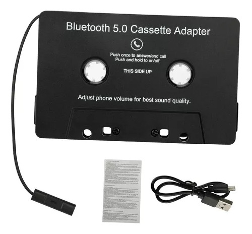 Adaptador De Casete Bluetooth Auxiliar Con Batería