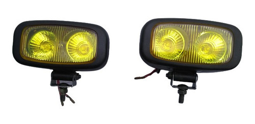 Faros Auxiliares Amarillos Doble Bombillo