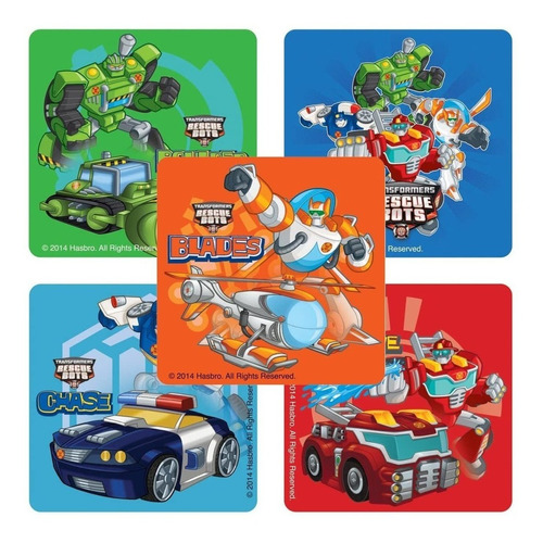 Smilemakers Transformers Rescue Bots Stickers Artículos P...