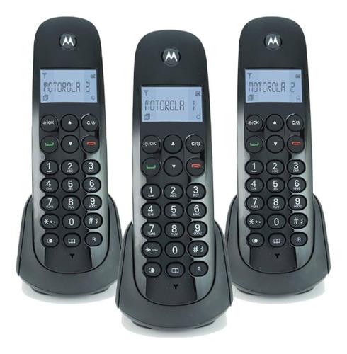 Teléfono Inalambrico Motorola 3 Auriculares Identificador 