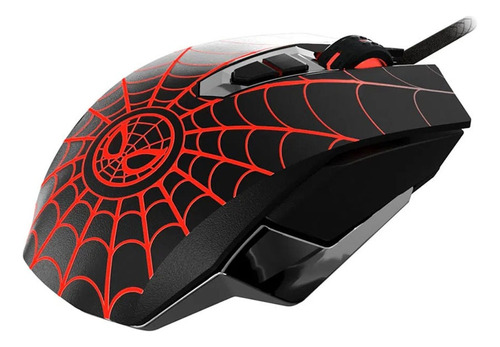 Tech Marvel Spider-man Mouse Óptico De 7 Botones Gaming