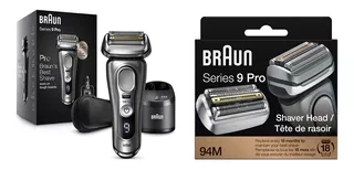 Braun Electric Razor For Men, Series 9 Pro 9465cc Wet & Dry