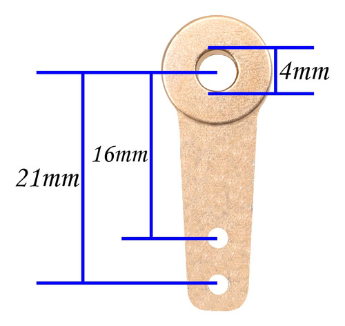 Bocina De Brazo Vgoohobby De Aluminio Para Avión Rc, Direcci