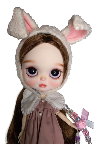 Muñeca Blythe Round Face Bunny Articulada 30cm Nueva (Usado)