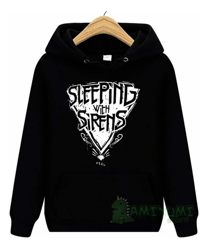 Moletom Sleeping With Sirens Blusa Canguru Com Capuz