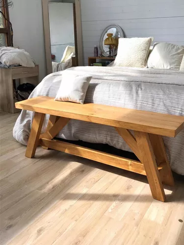 DIY como hacer un banca de madera, banca de pie de cama