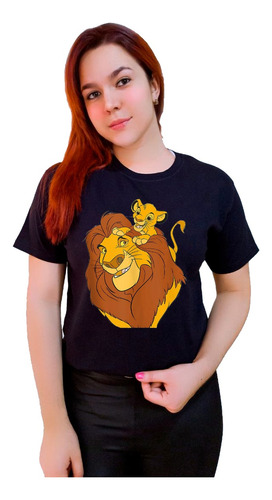 Polera Rey Leon Y Simba Pelicula Bella 100% Algodón Familiar