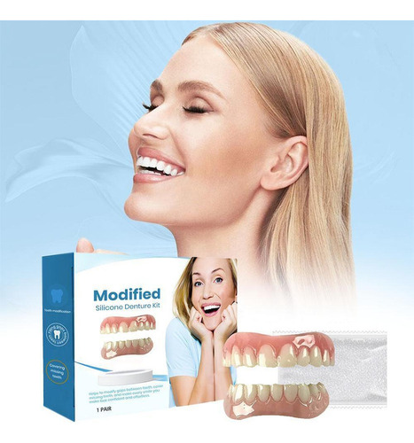 Juego De Dentaduras Postizas Reline De Silicona Para Dientes