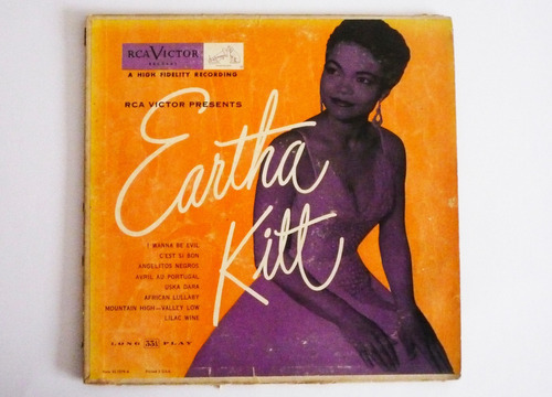 Rca Victor Presents Eartha Kitt - Lp 10 Vinilo Acetato 