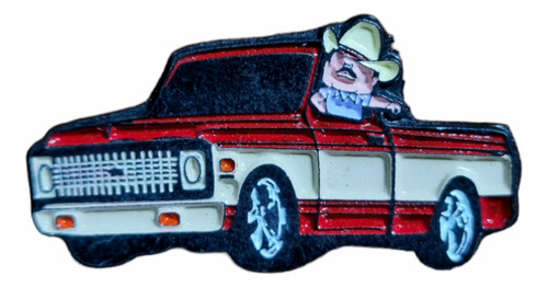 Pin Metálico Mayito Mayo Camioneta Roja Para Gorra 