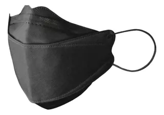 Cubrebocas Kf94 Mask Kf94 De Polipropileno Quirúrgicos Descartables Con 4 Capas 1 Caja X 40 Unidades Color Negro