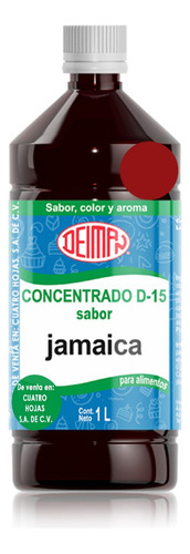 Concentrado Saborizante Sabor Jamaica D-15 Deiman 1 L