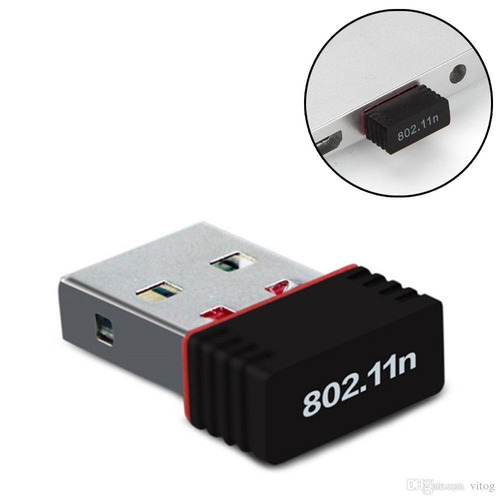 Mini Adaptador Wifi Usb Antena Red Inalámbrico 150mbps Nano