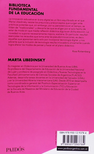 La Innovación Educativa En La Era Digital - Marta Libedinsky
