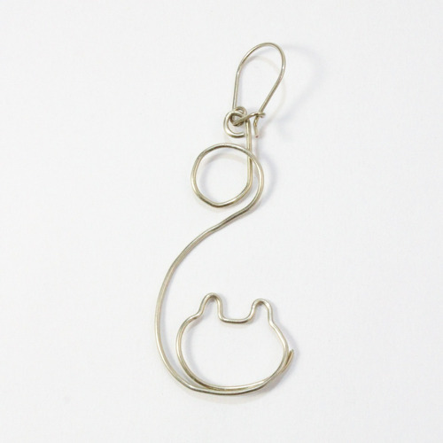 Aretes Gato Alambre