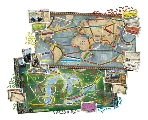 Jogo De Tabuleiro Ticket To Ride Rails & Sails Em Inglês Ak